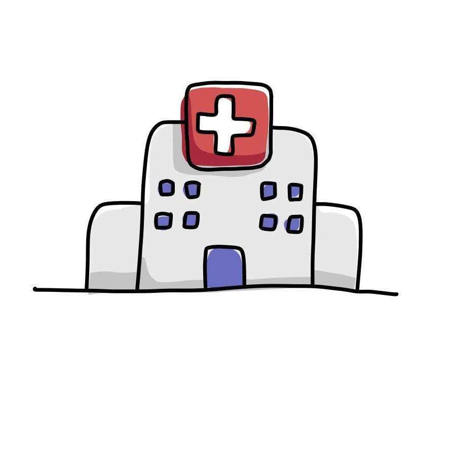 Illustration of a hospital