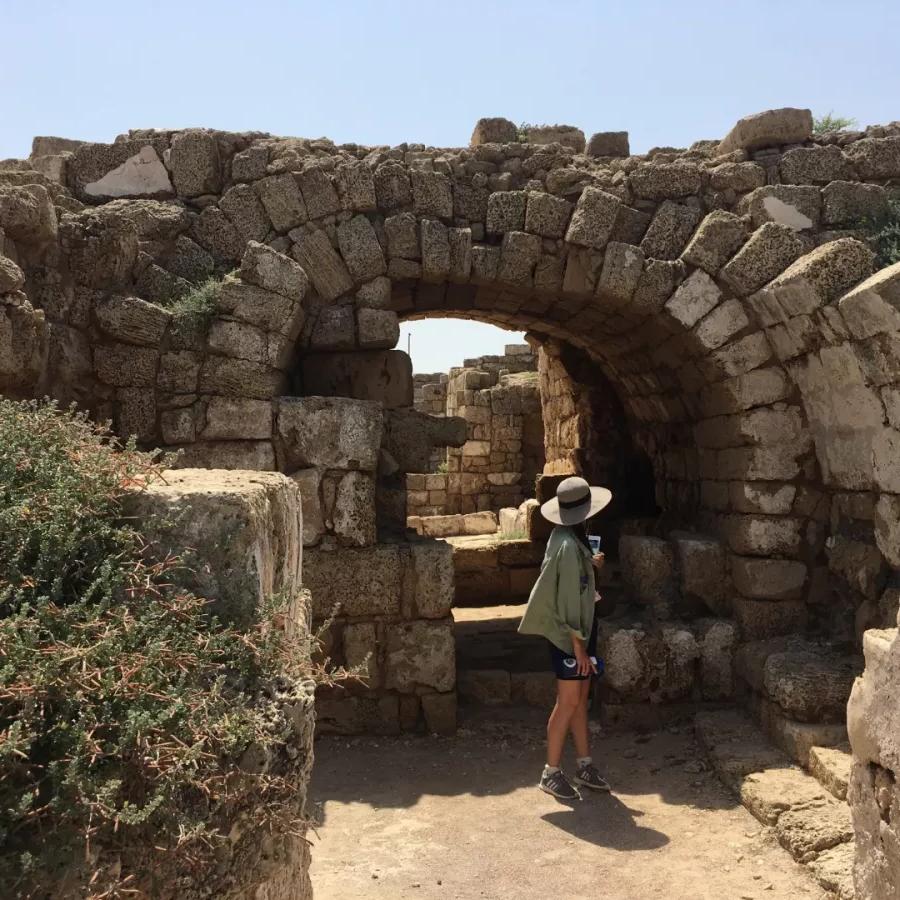 Roman ruins in Caesarea (photo by Erin Hardin)